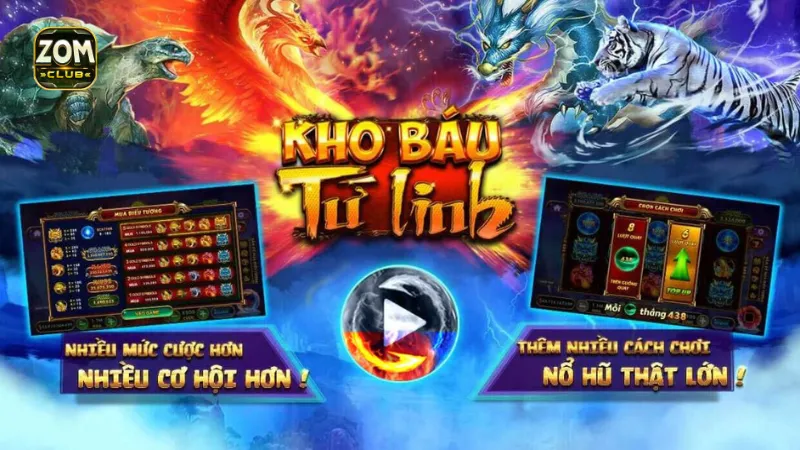 Tìm hiểu về game nổ hũ tứ linh tại Zomclub